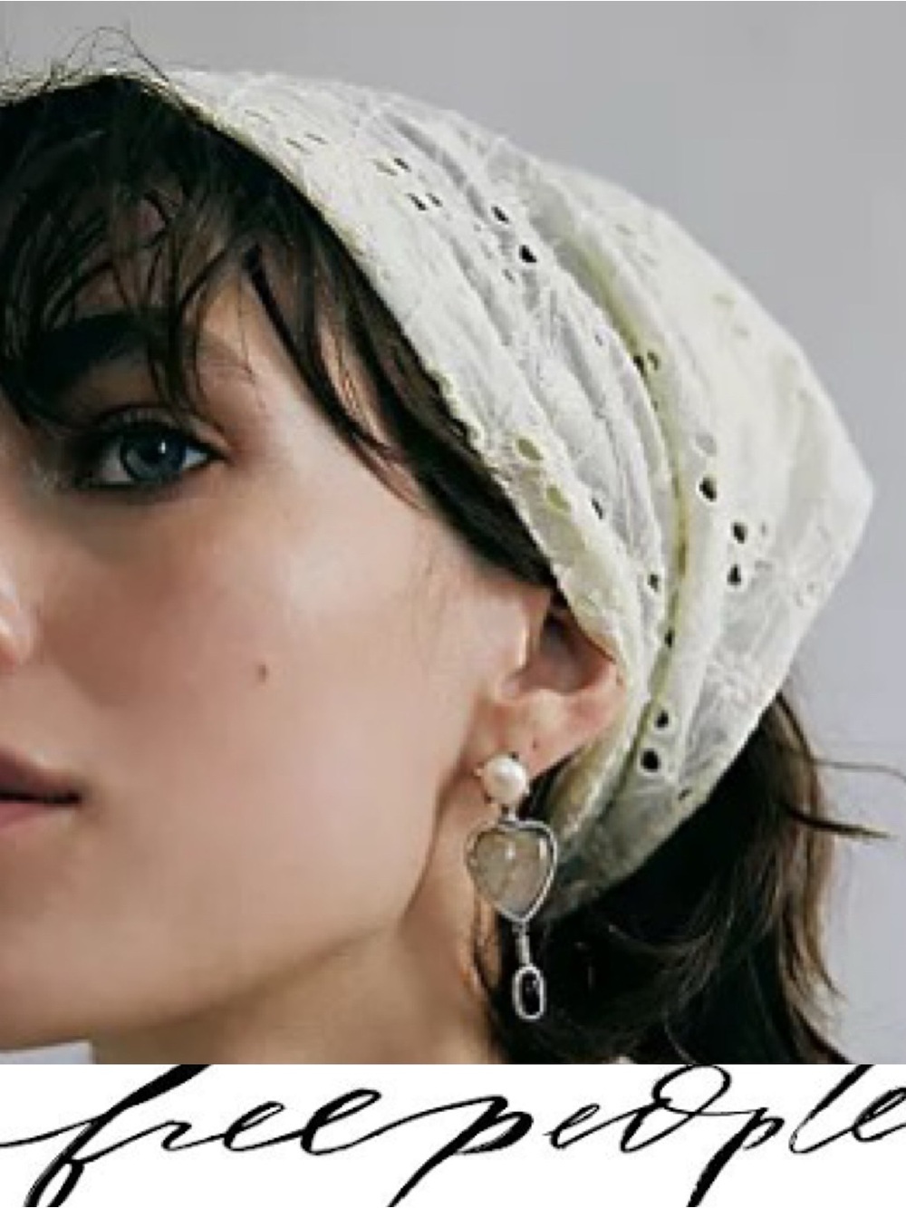 Free People Claro Eyelet Hair Scarf❤️ NWOT